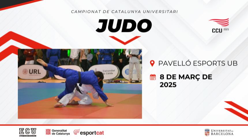 El Campionat de Catalunya Universitari de Judo arriba a Barcelona.